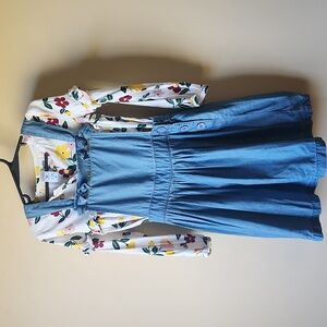 Girls Size 5 Dress And Shirt Set